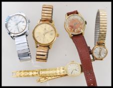 A collection of vintage watches to include gents and ladies, Tissot automatic, Lanco automatic,