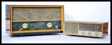 Two vintage retro 20th century Valve radios to include an Atut 2 and a Rancher example. Measures