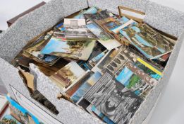 Large box of assorted postcards (3500+). Smaller size x1600. Most appear to be UK topo