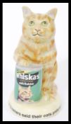 A Royal Doulton Advertising ceramic figurine The Ginger Whiskas Cat MCL15. Limited edition 16/750.
