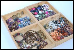 A good collection of vintage and contemporary costume jewellery to include bangles, bracelets,