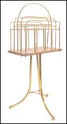 A late  19th century /  early 20th Century Edwardian tubular magazine rack - canterbury. The stand