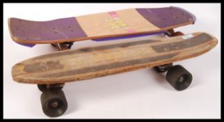 TWO RETRO VINTAGE SKATEBOARDS