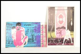 Two vintage 20th century Celestial Arts 1970's art prints one featuring Paul Kagan's artwork