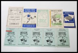 Bristol Rovers - A collection of vintage football programmes for Bristol Rovers dating to the mid