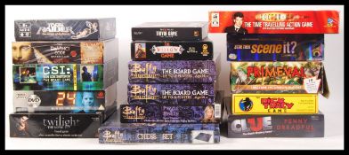 ASSORTED TV AND FILM RELATED BOARD GAMES