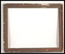 An exceptionally large 19th century picture / painting frame of architectural cushion design with