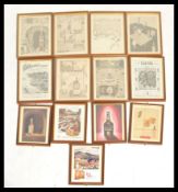 A group of  20th century and possibly earlier framed and glazed point of sale Whisky Advertising