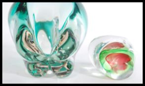 A large substantial vintage ' Molar ' art glass va