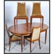 A retro 20th Century G-Plan teak drop leaf dining