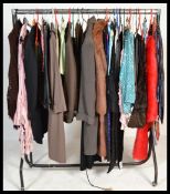 A collection of vintage clothing to include a selection of gentleman's ties, ladies lined fur