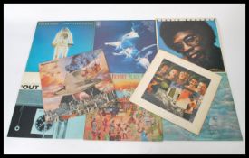 A collection of vinyl long play LP records to include Herbie Hancock, Eric Dolphy Out To Lunch (