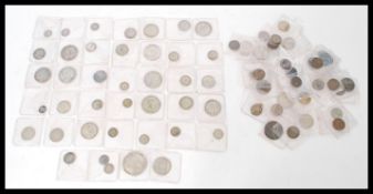 A good collection of pre decimal coins dating from the early 19th century to include Georgian and