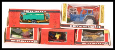 ASSORTED BRITAINS DIECAST 1:32 SCALE MODEL FARMING VEHICHLES