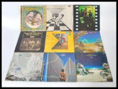 A collection of vinyl long play LP records to include Jon Anderson, Crosby Stills and Nash, 10cc,