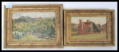 Sir Arthur Temple Felix Clay (British, 1842-1928), a pair of framed oil on board paintings, one of a