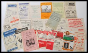A collection of vintage 20th Century football programmes dating from the 1940's to include Swansea