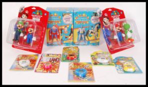 ASSORTED ACTION FIGURES AND GAMES