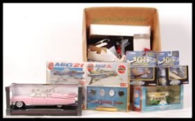 ASSORTED DIECAST SCALE MODEL AND MODELLING KITS