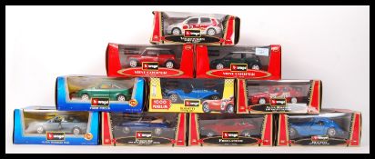 COLLECTION OF 1:24 SCALE BURAGO PRECISION DIECAST MODELS