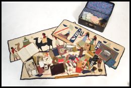 A interesting suitcase of vintage ephemera dating from the early 20th Century to include photo's,