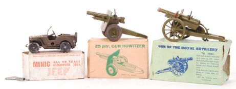 VINTAGE BRITAINS & TRIANG BOXED MILITARY MODELS