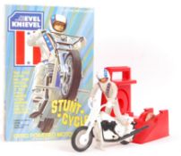 RARE 1970'S IDEAL ' EVEL KNIEVEL STUNT CYCLE ' PLAYSET