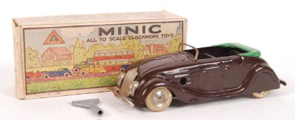 RARE VINTAGE TRIANG MINIC CLOCKWORK TINPLATE STREAMLINE SPORTS