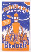 FUTURAMA ROBOT ACTION TOY CLOCKWORK TINPLATE ' BENDER '.