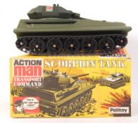 VINTAGE PALITOY ACTION MAN TRANSPORT COMMAND ' SCORPION TANK '