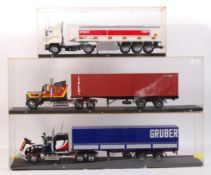 THREE LARGE SCALE 1:24 ITALERI LORRY MODEL KITS
