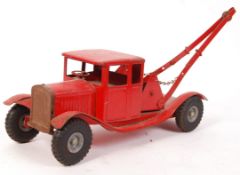 VINTAGE TRIANG LARGE MODEL LINES BROTHERS BREAKDOWN CRANE