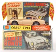 RARE VINTAGE CORGI TOYS DIECAST MODEL 261 ASTON MA