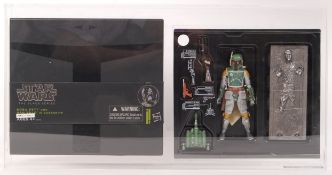 RARE STAR WARS HASBRO BLACK SERIES BOBA FETT & HAN SOLO GRADED SET