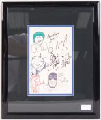 INCREDIBLE RARE VINTAGE BATMAN SKETCH MONTAGE - AUTOGRAPHED