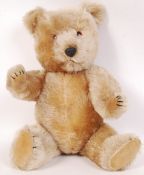 RARE 1950'S CHILTERN GOLDEN MOHAIR TEDDY BEAR