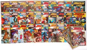 VINTAGE MARVEL COMIC BOOKS ' DRACULA LIVES ' 1974 - 1975