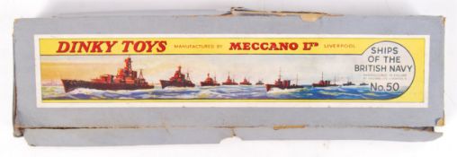 PRE WAR VINTAGE DINKY TOYS SHIPS OF THE BRITISH NAVY N0.50