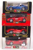 COLLECTION OF BURAGO 1:18 SCALE BOXED DIECAST MODE