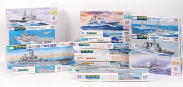 LARGE COLLECTION OF JAPANESE 1/700 SCALE MODEL KITS