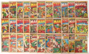 VINTAGE MARVEL COMIC BOOKS ' THE MIGHTY WORLD OF MARVEL ' 1972 - 1978