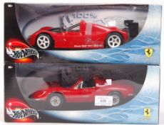 TWO 100% HOT WHEELS 1:18 SCALE PRECISION DIECAST M