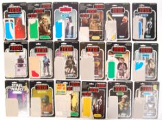 COLLECTION OF VINTAGE STAR WARS ACTION FIGURE CARD BACKS