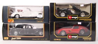 ASSORTED 1:18 SCALE BOXED DIECAST MODEL CARS