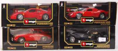 COLLECTION OF BURAGO 1:18 SCALE BOXED DIECAST MODE