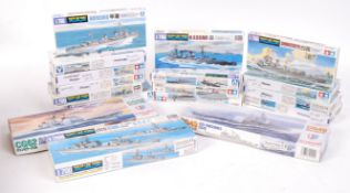 ASSORTED NAVAL / NAVY 1/700 SCALE PLASTIC MODEL KITS