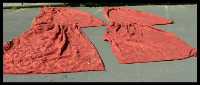 A set of good quality large vintage curtains of re