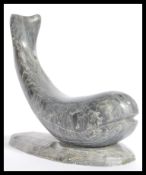 A 20th century Inuit / Eskimo carved soapstone mod