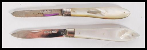 Two 19th / early 20th century silver hallmarked an