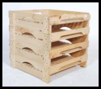 A set of four vintage 20th century fruit storage s
